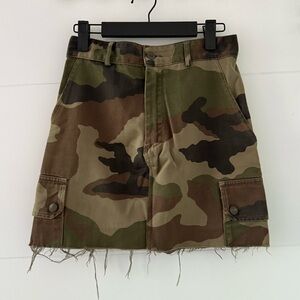 Camouflage Cargo Mini Skirt